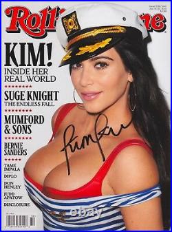 Kim Kardashian signed Rolling Stone magazine