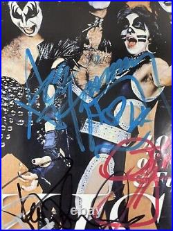 Kiss Signed 2014 Rolling Stone Magazine Stanley Simmons Frehley Criss