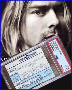 Kurt Cobain Iconic Rolling Stone Mag Cover Photo Taken 1993 Nirvana Ticket Psa 4