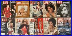 LIFE Magazine Lot of 10 Issues from the 1970's Rolling Stones LizTaylor Raquel