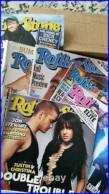 Large Lot of Rolling Stones Magazines 140+