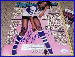 Lauryn Hill Signed Rolling Stone Magazine Jsa Autograph The Fugees