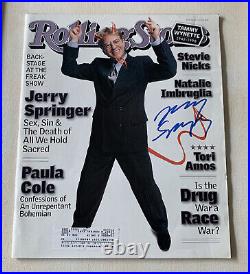 Legendary TV Host & Politician Jerry Springer Signed Autographed Rolling Stone