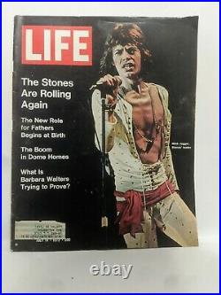 Life Magazine The Stones Are Rolling Again Mick Jagger July 14 1972