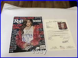 Lisa Marie Presley Signed Autographed Rolling Stone Magazine JSA Letter