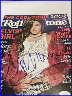 Lisa Marie Presley Signed Autographed Rolling Stone Magazine JSA Letter