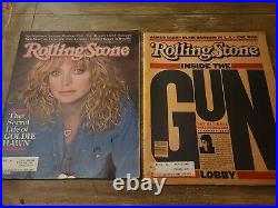 Lot Of 15 Early 1980's Vintage Rolling Stone Magazines