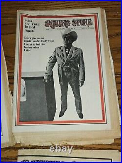 Lot Of (6) Vintage Rolling Stone Magazines-'68'70