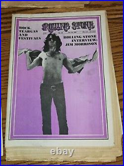Lot Of (6) Vintage Rolling Stone Magazines-'68'70