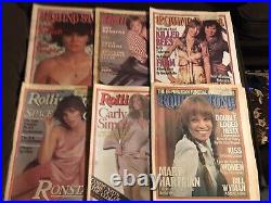 Lot of 15 Rolling Stone Magazines 75-80 Female Cover Joplin Heart Ross Benatar