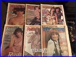 Lot of 15 Rolling Stone Magazines 75-80 Female Cover Joplin Heart Ross Benatar