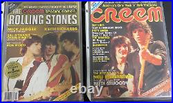 Lot of 17x CREEM Magazines featuring The Rolling Stones 1970's + 80's Vintage