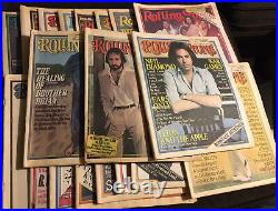Lot of 19 Rolling Stone Magazines 75-80 Wonder Elton Elvis Holly Nelson Joel
