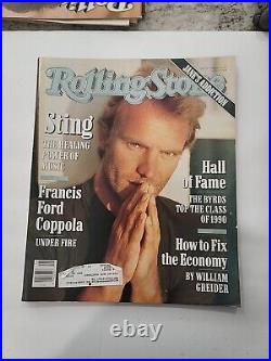 Lot of 21 Rolling Stone Magazines 1991, Pee Wee, Clapton, GnR, Garcia, Tom Petty