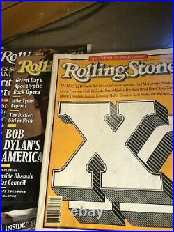 Lot of 33 Rolling Stone Magazines- Dates Range from 1987 to 2009