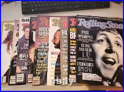 Lot of 39 Vintage Issues of Rolling Stone Magazines withdates from 11/84 to 7/89