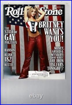 Lot of 3 Rolling Stone Magazines Issue 810 841 877 Britney Spears 1st Cover