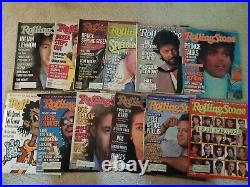 Lot of 57 Vintage Rolling Stone Magazines 80s & 90s R513