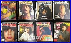 Lot of 8 ROCK & FOLK Magazines featuring The Rolling Stones Vintage 1970's +
