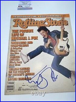 MICHAEL J FOX SIGNED ROLLING STONE PSA DNA BACK TO THE FUTURE Complete MAGAZINE