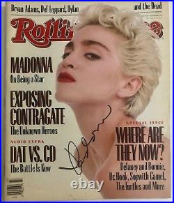 Madonna Hand Signed Autograph Rolling Stone Magazine Rare Signature Hot Sexy