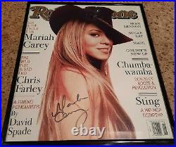 Mariah Carey Sexy Signed Rolling Stone Magazine Feb 1998 (coa Included)