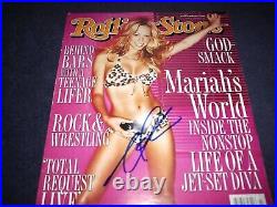 Mariah Carey Signed Rolling Stone Magazine Cover Ultra Rare! No Pages Feb 2000