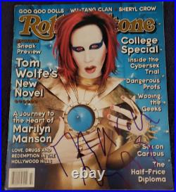 Marilyn Manson Signed Rolling Stone Magazine Oct 1998 #797 Ultra Rare! Proof