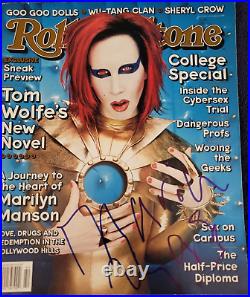 Marilyn Manson Signed Rolling Stone Magazine Oct 1998 #797 Ultra Rare! Proof