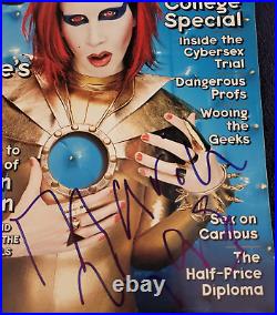 Marilyn Manson Signed Rolling Stone Magazine Oct 1998 #797 Ultra Rare! Proof