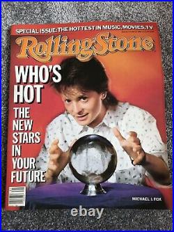 Michael J. Fox Back To The Future Rolling Stone Magazine May 1986