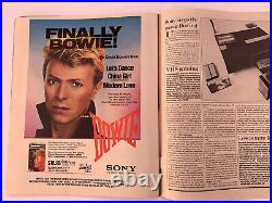 Michael Jackson / David Bowie USA Rolling Stone Magazine March 1984