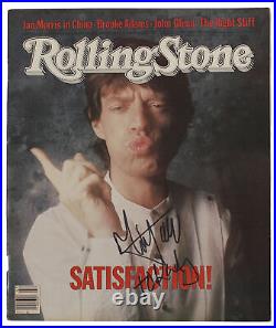 Mick Jagger Authentic Signed 1983 Rolling Stone Magazine BAS #AB77699