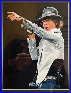 Mick Jagger Rolling Stones Hand Signed Framed 50cm X 40cm Photo & COA