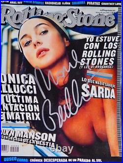 Monica Bellucci Rolling Stone Spain edition June 2003 autographed COA