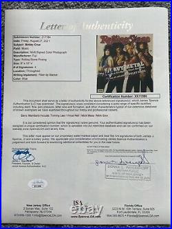 Motley Crue signed 8x10 JSA COA Rolling Stone Magazine cover X4 Tommy Lee psa