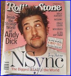 NSYNC Rolling Stone Magazines Lot 7 Complete Memorabilia Boy Band Vintage 2001