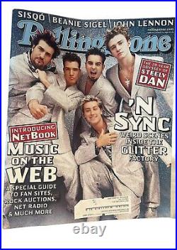 NSYNC Rolling Stone Magazines Lot 7 Complete Memorabilia Boy Band Vintage 2001