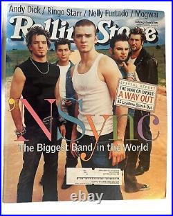 NSYNC Rolling Stone Magazines Lot 7 Complete Memorabilia Boy Band Vintage 2001