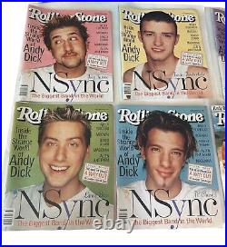 NSYNC Rolling Stone Magazines Lot 7 Complete Memorabilia Boy Band Vintage 2001