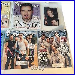 NSYNC Rolling Stone Magazines Lot 7 Complete Memorabilia Boy Band Vintage 2001