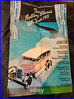 Original ROLLING STONES UK 1971 Tour Poster (NOT A Repro!)