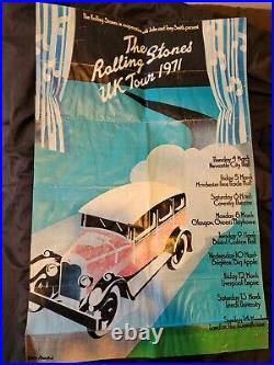 Original ROLLING STONES UK 1971 Tour Poster (NOT A Repro!)