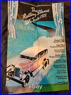 Original ROLLING STONES UK 1971 Tour Poster (NOT A Repro!)