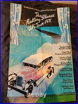 Original ROLLING STONES UK 1971 Tour Poster (NOT A Repro!)