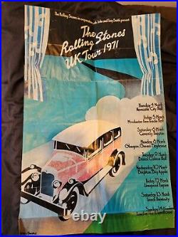 Original ROLLING STONES UK 1971 Tour Poster (NOT A Repro!)