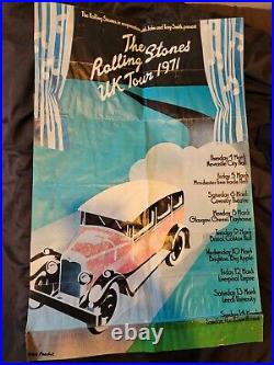 Original ROLLING STONES UK 1971 Tour Poster (NOT A Repro!)