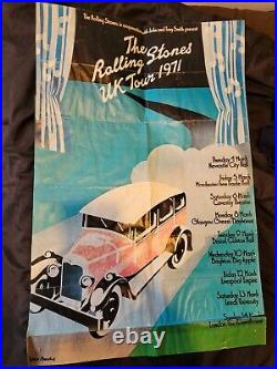 Original ROLLING STONES UK 1971 Tour Poster (NOT A Repro!)