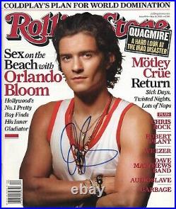 Orlando Bloom Signed Rolling Stone Magazine Authentic Autograph 5/19/05 Issue