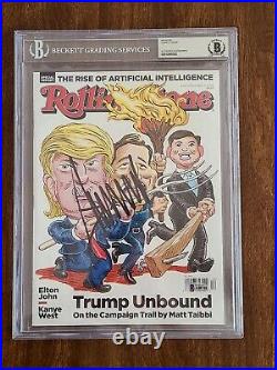 President Donald Trump Signed Rolling Stone Magazine, 3/10/2016 with Beckett LOA